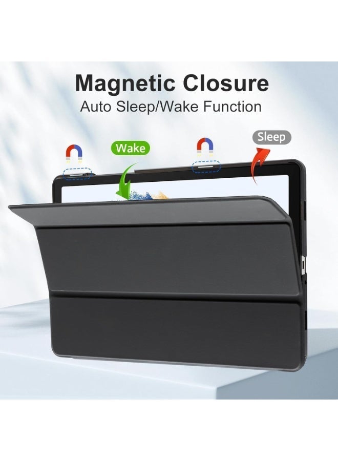 Muzz حافظة مصممة لجهاز Xiaomi Pad 7 / Xiaomi Pad 7 Pro، غطاء لوحي مقاس 11.2 بوصة مع واقي شاشة، حامل قلم، استيقاظ/نوم تلقائي، حماية ضد الصدمات، أسود - Image 5